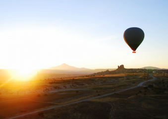 Bild Kappadokien aus dem Heißluftballon Reisebericht